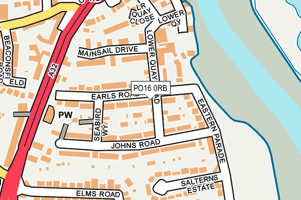 PO16 0RB map - OS OpenMap – Local (Ordnance Survey) PO16 0RB map - OS OpenMap – Local (Ordnance Survey)