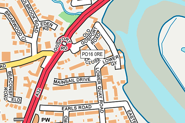 PO16 0RE map - OS OpenMap – Local (Ordnance Survey) PO16 0RE map - OS OpenMap – Local (Ordnance Survey)