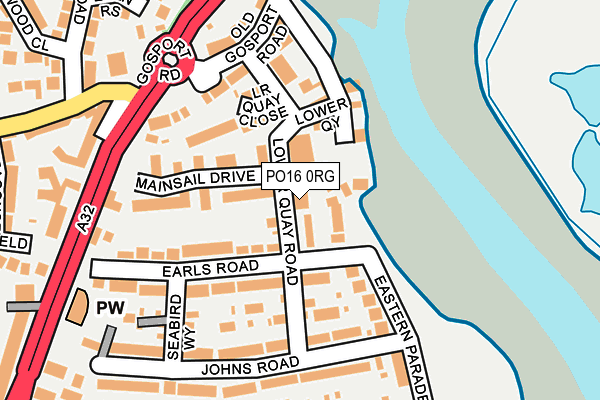 PO16 0RG map - OS OpenMap – Local (Ordnance Survey) PO16 0RG map - OS OpenMap – Local (Ordnance Survey)