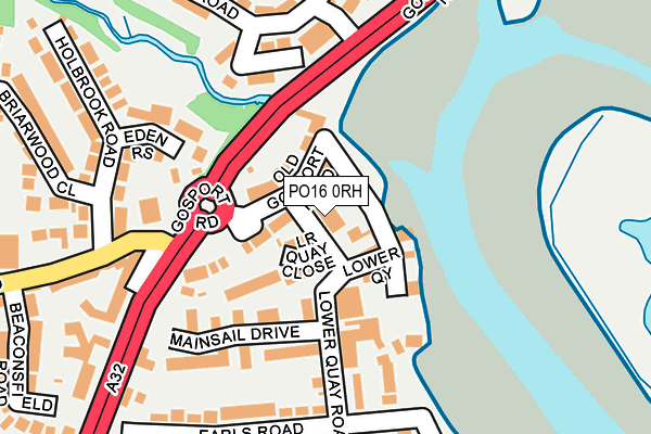 PO16 0RH map - OS OpenMap – Local (Ordnance Survey) PO16 0RH map - OS OpenMap – Local (Ordnance Survey)