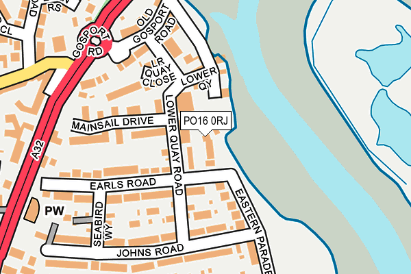 PO16 0RJ map - OS OpenMap – Local (Ordnance Survey) PO16 0RJ map - OS OpenMap – Local (Ordnance Survey)
