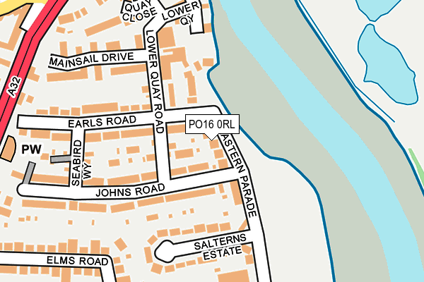 PO16 0RL map - OS OpenMap – Local (Ordnance Survey) PO16 0RL map - OS OpenMap – Local (Ordnance Survey)