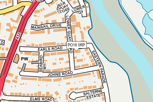 PO16 0RP map - OS OpenMap – Local (Ordnance Survey) PO16 0RP map - OS OpenMap – Local (Ordnance Survey)