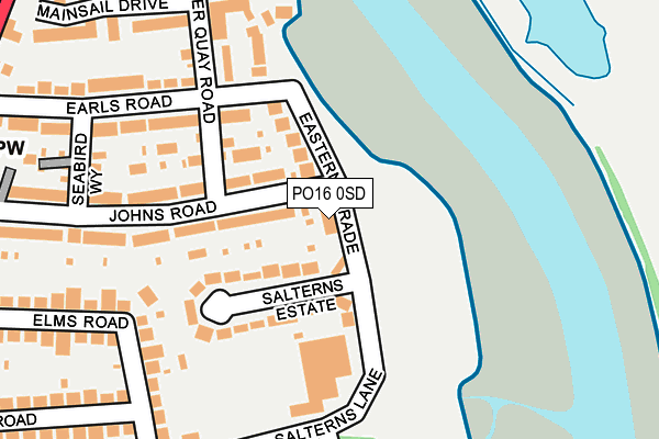 PO16 0SD map - OS OpenMap – Local (Ordnance Survey) PO16 0SD map - OS OpenMap – Local (Ordnance Survey)