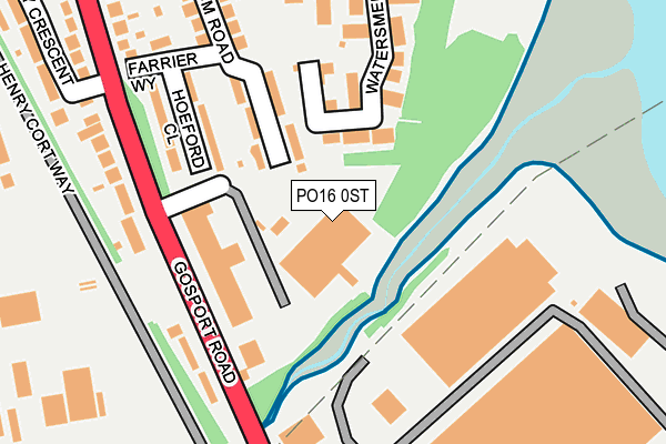 PO16 0ST map - OS OpenMap – Local (Ordnance Survey) PO16 0ST map - OS OpenMap – Local (Ordnance Survey)