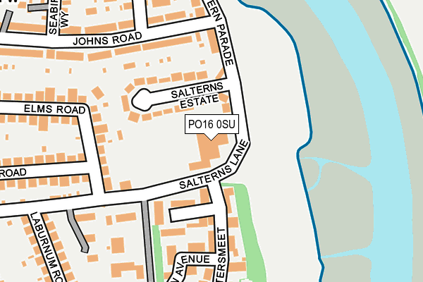PO16 0SU map - OS OpenMap – Local (Ordnance Survey) PO16 0SU map - OS OpenMap – Local (Ordnance Survey)