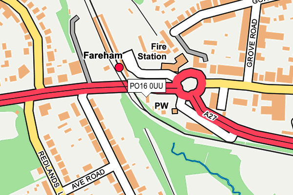 PO16 0UU map - OS OpenMap – Local (Ordnance Survey) PO16 0UU map - OS OpenMap – Local (Ordnance Survey)