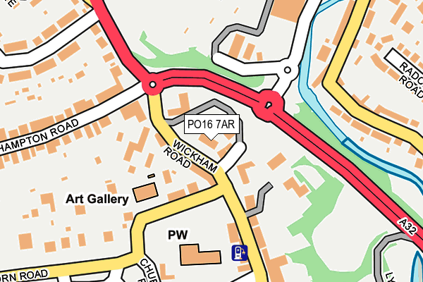 PO16 7AR map - OS OpenMap – Local (Ordnance Survey) PO16 7AR map - OS OpenMap – Local (Ordnance Survey)