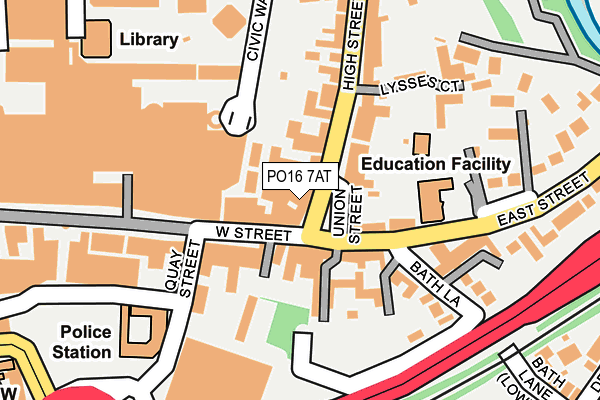 PO16 7AT map - OS OpenMap – Local (Ordnance Survey) PO16 7AT map - OS OpenMap – Local (Ordnance Survey)