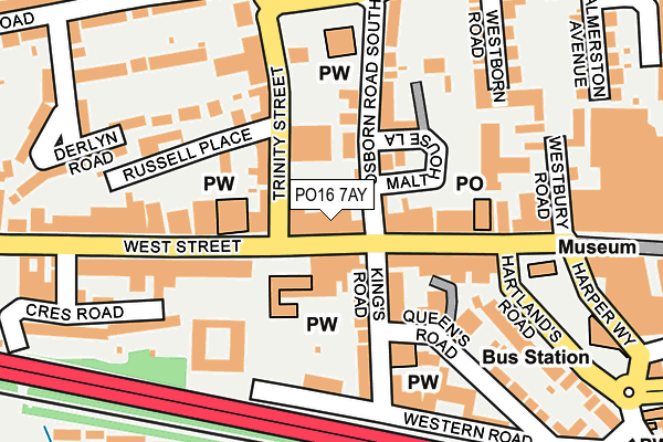 PO16 7AY map - OS OpenMap – Local (Ordnance Survey) PO16 7AY map - OS OpenMap – Local (Ordnance Survey)