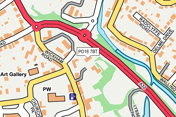 PO16 7BT map - OS OpenMap – Local (Ordnance Survey) PO16 7BT map - OS OpenMap – Local (Ordnance Survey)