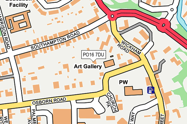 PO16 7DU map - OS OpenMap – Local (Ordnance Survey) PO16 7DU map - OS OpenMap – Local (Ordnance Survey)