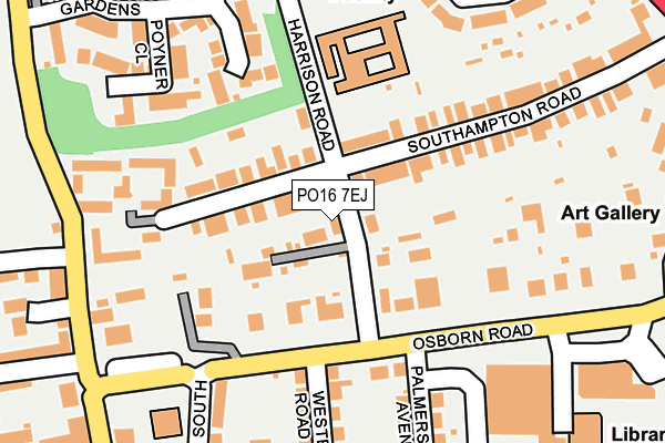 PO16 7EJ map - OS OpenMap – Local (Ordnance Survey) PO16 7EJ map - OS OpenMap – Local (Ordnance Survey)