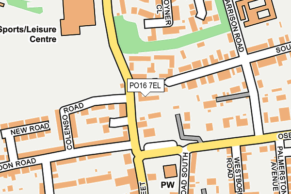 PO16 7EL map - OS OpenMap – Local (Ordnance Survey) PO16 7EL map - OS OpenMap – Local (Ordnance Survey)