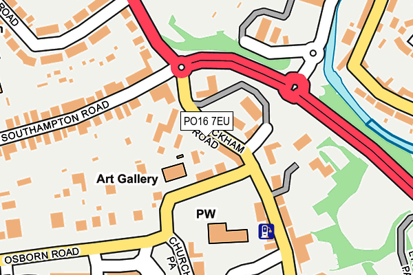 PO16 7EU map - OS OpenMap – Local (Ordnance Survey) PO16 7EU map - OS OpenMap – Local (Ordnance Survey)