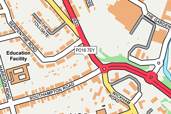 PO16 7EY map - OS OpenMap – Local (Ordnance Survey) PO16 7EY map - OS OpenMap – Local (Ordnance Survey)