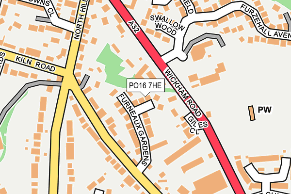 PO16 7HE map - OS OpenMap – Local (Ordnance Survey) PO16 7HE map - OS OpenMap – Local (Ordnance Survey)