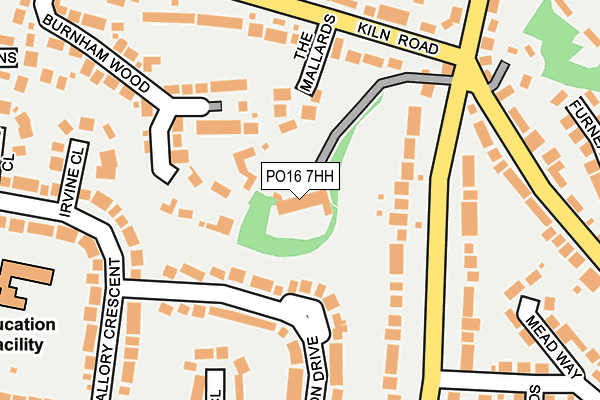 PO16 7HH map - OS OpenMap – Local (Ordnance Survey) PO16 7HH map - OS OpenMap – Local (Ordnance Survey)