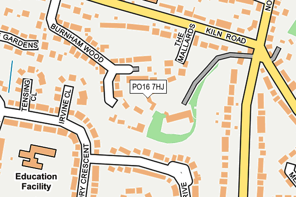 PO16 7HJ map - OS OpenMap – Local (Ordnance Survey) PO16 7HJ map - OS OpenMap – Local (Ordnance Survey)