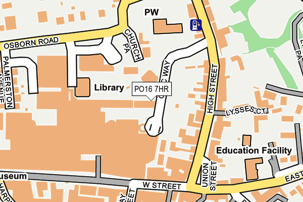 PO16 7HR map - OS OpenMap – Local (Ordnance Survey) PO16 7HR map - OS OpenMap – Local (Ordnance Survey)