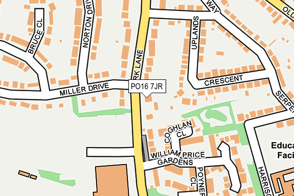 PO16 7JR map - OS OpenMap – Local (Ordnance Survey) PO16 7JR map - OS OpenMap – Local (Ordnance Survey)