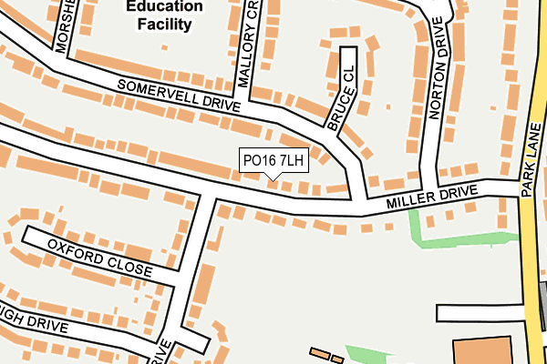 PO16 7LH map - OS OpenMap – Local (Ordnance Survey) PO16 7LH map - OS OpenMap – Local (Ordnance Survey)
