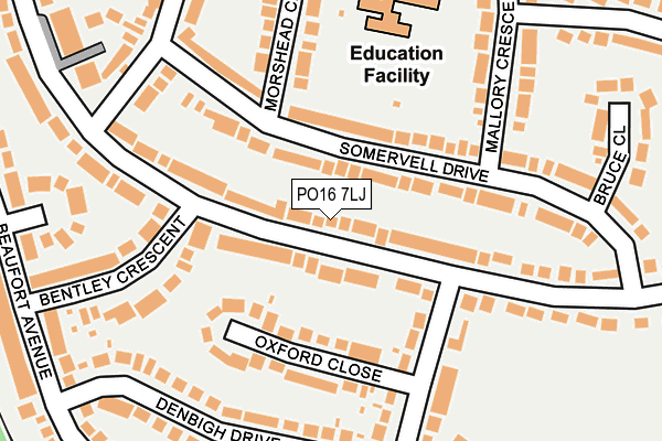 PO16 7LJ map - OS OpenMap – Local (Ordnance Survey) PO16 7LJ map - OS OpenMap – Local (Ordnance Survey)