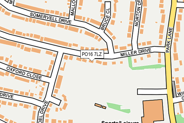 PO16 7LZ map - OS OpenMap – Local (Ordnance Survey) PO16 7LZ map - OS OpenMap – Local (Ordnance Survey)