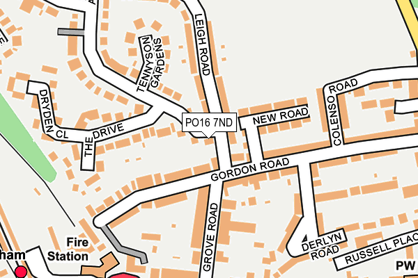 PO16 7ND map - OS OpenMap – Local (Ordnance Survey) PO16 7ND map - OS OpenMap – Local (Ordnance Survey)