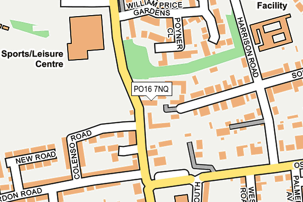 PO16 7NQ map - OS OpenMap – Local (Ordnance Survey) PO16 7NQ map - OS OpenMap – Local (Ordnance Survey)