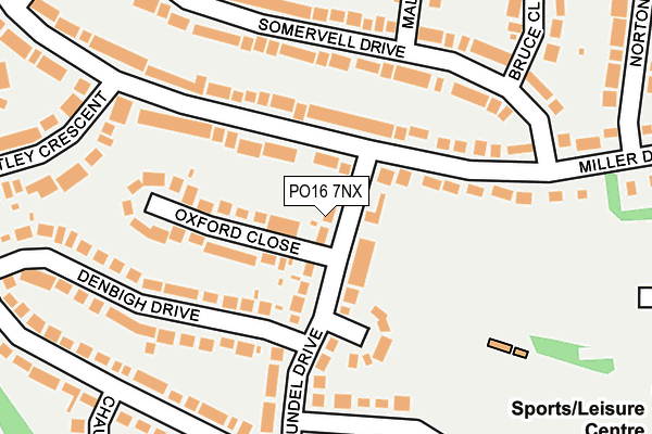 PO16 7NX map - OS OpenMap – Local (Ordnance Survey) PO16 7NX map - OS OpenMap – Local (Ordnance Survey)