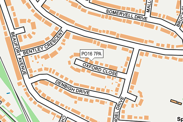 PO16 7PA map - OS OpenMap – Local (Ordnance Survey) PO16 7PA map - OS OpenMap – Local (Ordnance Survey)