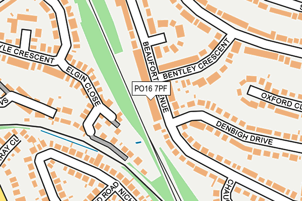PO16 7PF map - OS OpenMap – Local (Ordnance Survey) PO16 7PF map - OS OpenMap – Local (Ordnance Survey)