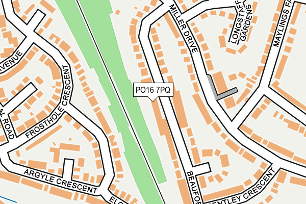 PO16 7PQ map - OS OpenMap – Local (Ordnance Survey) PO16 7PQ map - OS OpenMap – Local (Ordnance Survey)
