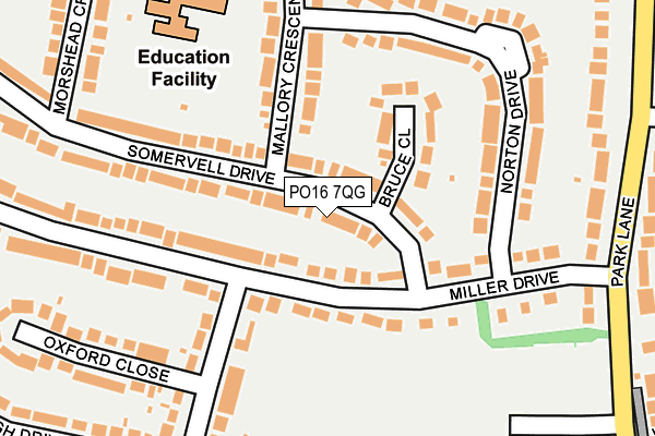 PO16 7QG map - OS OpenMap – Local (Ordnance Survey) PO16 7QG map - OS OpenMap – Local (Ordnance Survey)