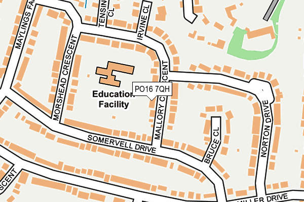 PO16 7QH map - OS OpenMap – Local (Ordnance Survey) PO16 7QH map - OS OpenMap – Local (Ordnance Survey)