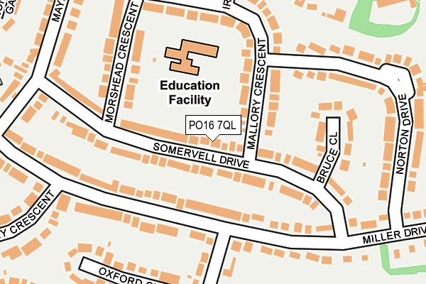 PO16 7QL map - OS OpenMap – Local (Ordnance Survey) PO16 7QL map - OS OpenMap – Local (Ordnance Survey)