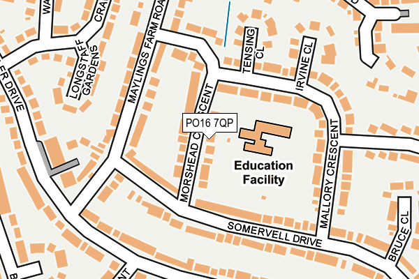 PO16 7QP map - OS OpenMap – Local (Ordnance Survey) PO16 7QP map - OS OpenMap – Local (Ordnance Survey)
