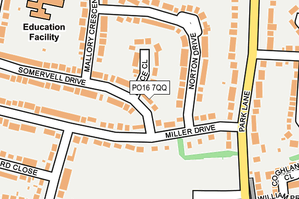 PO16 7QQ map - OS OpenMap – Local (Ordnance Survey) PO16 7QQ map - OS OpenMap – Local (Ordnance Survey)