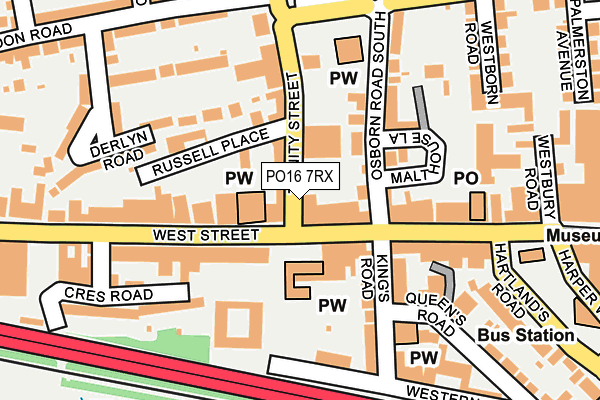 PO16 7RX map - OS OpenMap – Local (Ordnance Survey) PO16 7RX map - OS OpenMap – Local (Ordnance Survey)