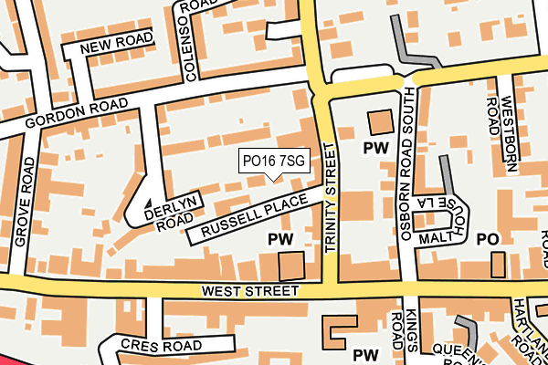 PO16 7SG map - OS OpenMap – Local (Ordnance Survey) PO16 7SG map - OS OpenMap – Local (Ordnance Survey)