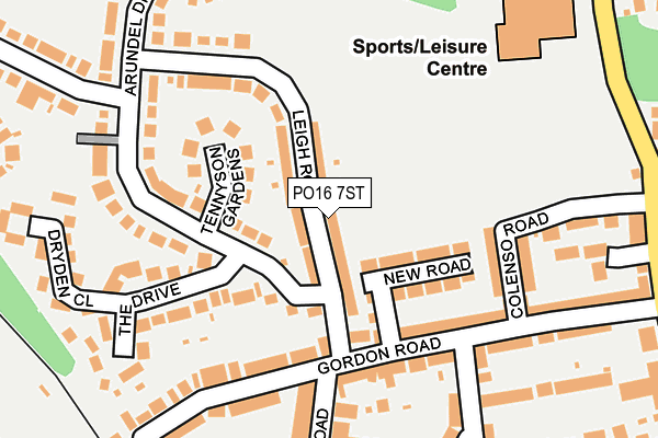 PO16 7ST map - OS OpenMap – Local (Ordnance Survey) PO16 7ST map - OS OpenMap – Local (Ordnance Survey)