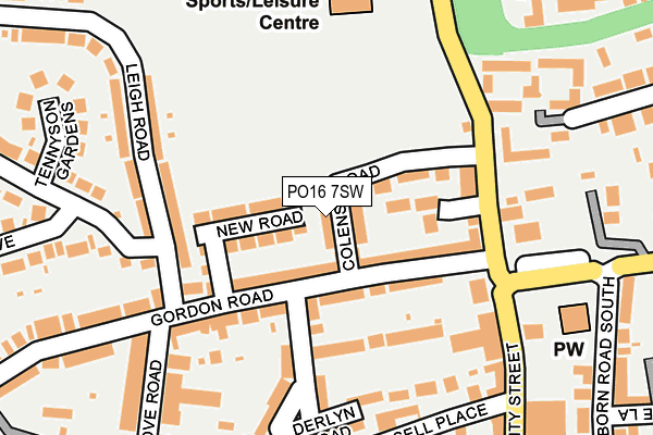PO16 7SW map - OS OpenMap – Local (Ordnance Survey) PO16 7SW map - OS OpenMap – Local (Ordnance Survey)
