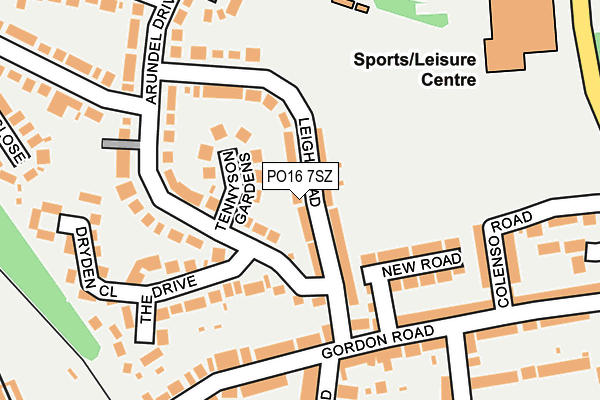 PO16 7SZ map - OS OpenMap – Local (Ordnance Survey) PO16 7SZ map - OS OpenMap – Local (Ordnance Survey)