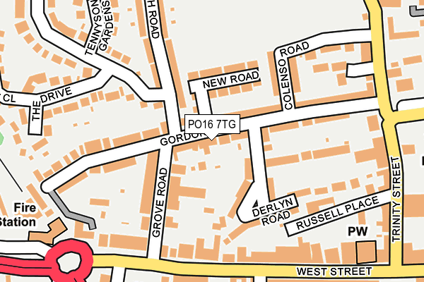 PO16 7TG map - OS OpenMap – Local (Ordnance Survey) PO16 7TG map - OS OpenMap – Local (Ordnance Survey)
