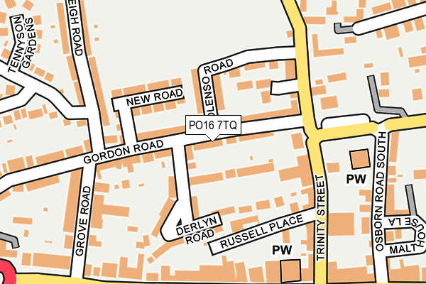 PO16 7TQ map - OS OpenMap – Local (Ordnance Survey) PO16 7TQ map - OS OpenMap – Local (Ordnance Survey)