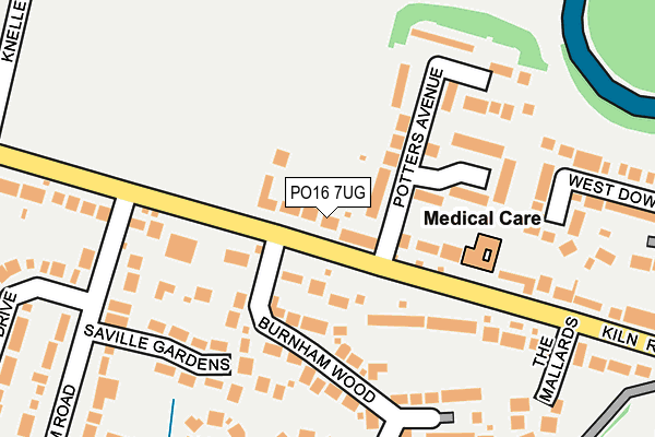 PO16 7UG map - OS OpenMap – Local (Ordnance Survey) PO16 7UG map - OS OpenMap – Local (Ordnance Survey)