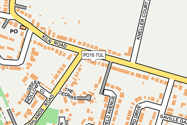 PO16 7UL map - OS OpenMap – Local (Ordnance Survey) PO16 7UL map - OS OpenMap – Local (Ordnance Survey)