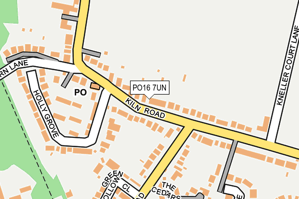 PO16 7UN map - OS OpenMap – Local (Ordnance Survey) PO16 7UN map - OS OpenMap – Local (Ordnance Survey)