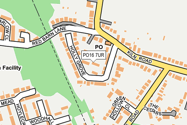 PO16 7UR map - OS OpenMap – Local (Ordnance Survey) PO16 7UR map - OS OpenMap – Local (Ordnance Survey)